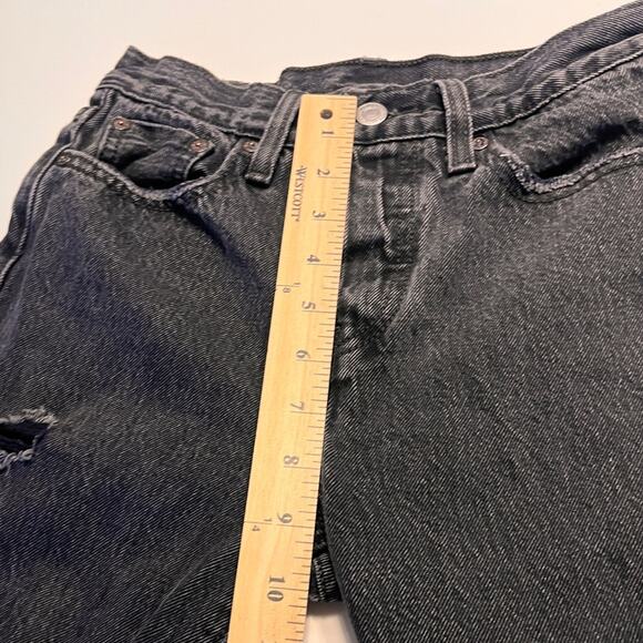 Levi’s Women’s Black Distressed Wedgie Straight Size 25 - Picture 11 of 12